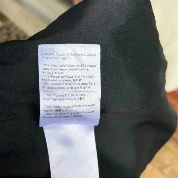 S/M  Gray ESCADA 75% Virgin Wool Business Casual Adademia Fitted Blazer - Picture 9 of 17